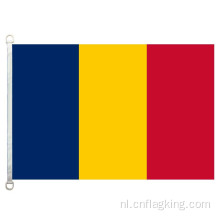 90*150cm Republiek Tsjaad nationale vlag 100% polyester